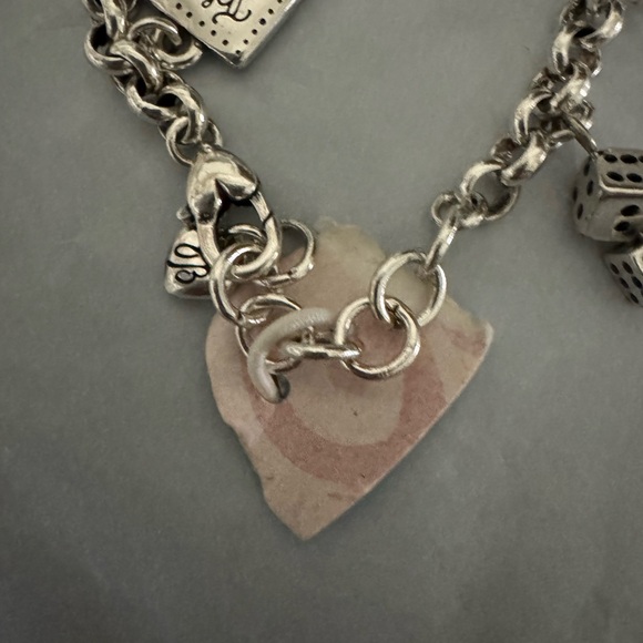 BRIGHTON LAS VEGAS Nevada State Silver Charm BRACELET New 7 inches - Picture 6 of 8